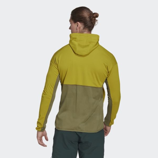Veste Polaire à Capuche Adidas Terrex Zupahike Olive