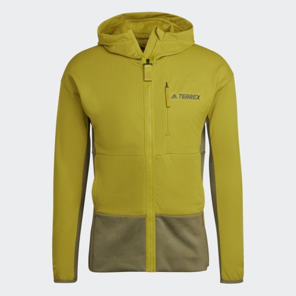 Veste Polaire à Capuche Adidas Terrex Zupahike Olive