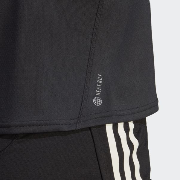 Tee Shirt X-city Running Heat.rdy Noir Adidas