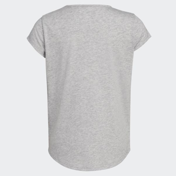 Tee Shirt Ss Essential Htr Adidas Gris Chiné
