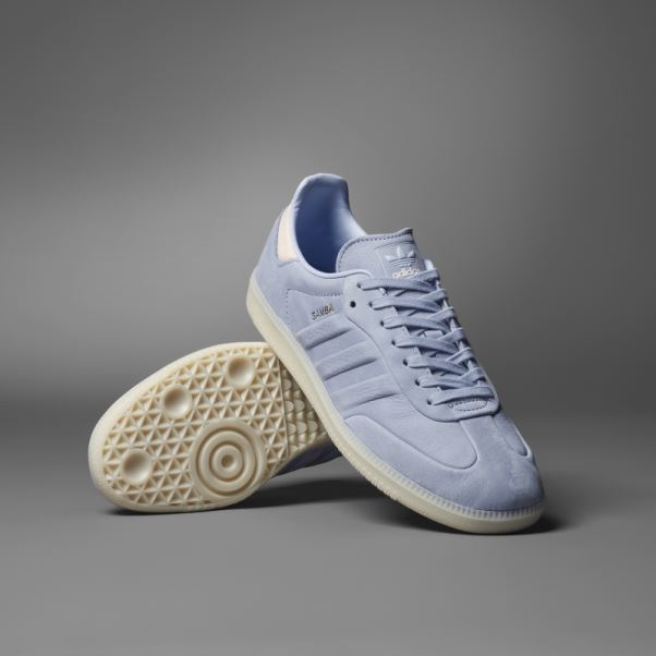 Chaussures De Samba Bleu Aube Adidas