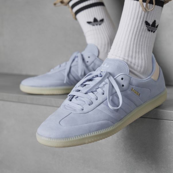 Chaussures De Samba Bleu Aube Adidas