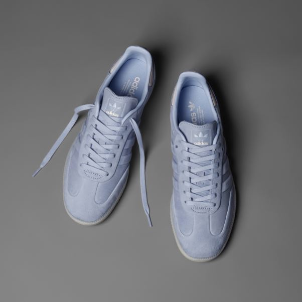 Chaussures De Samba Bleu Aube Adidas