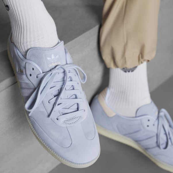 Chaussures De Samba Bleu Aube Adidas