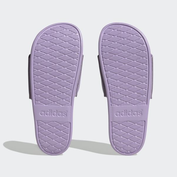 Adidas Adilette Comfort Sandales Violet Lueur