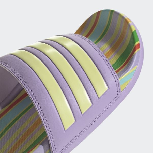Adidas Adilette Comfort Sandales Violet Lueur