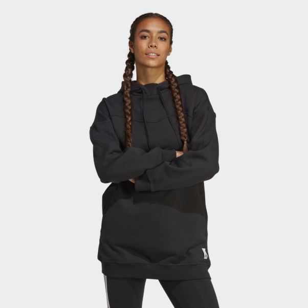 Sweat à Capuche Lounge Adidas Noir