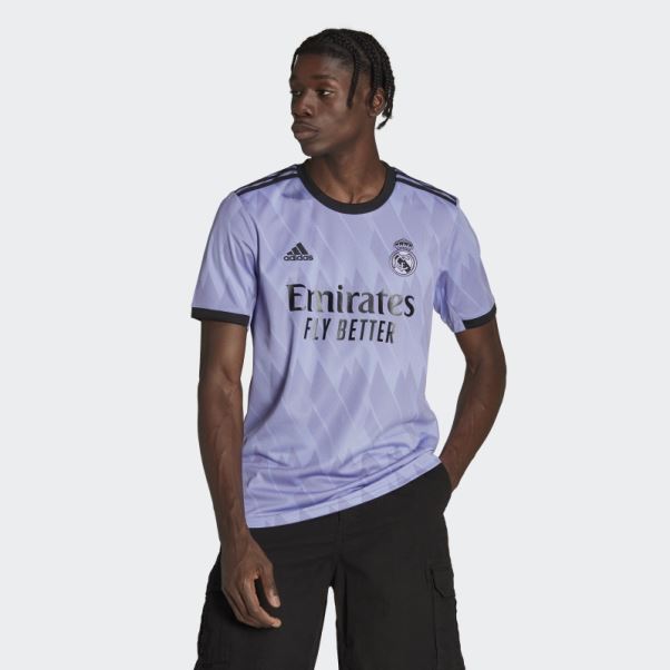 Adidas Maillot Exterieur Real Madrid 22/23 Violet Clair Fashion