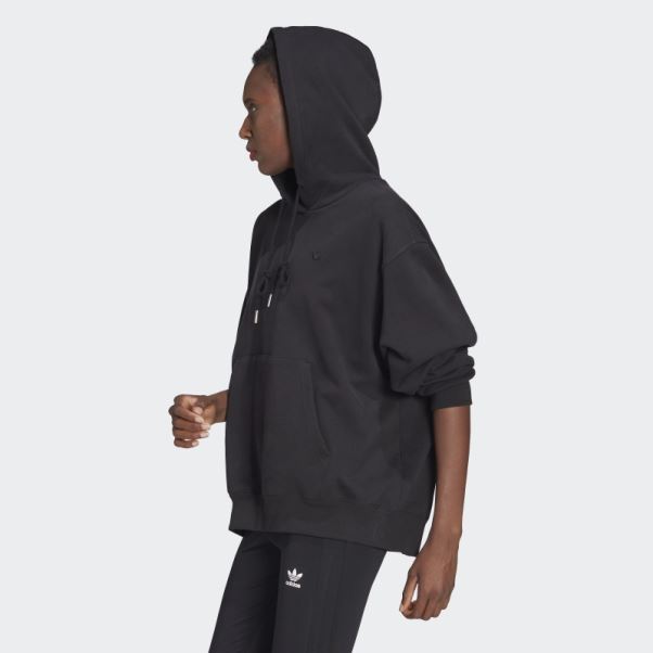 Sweat à Capuche Oversize Adicolor Noir Adidas