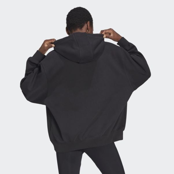 Sweat à Capuche Oversize Adicolor Noir Adidas