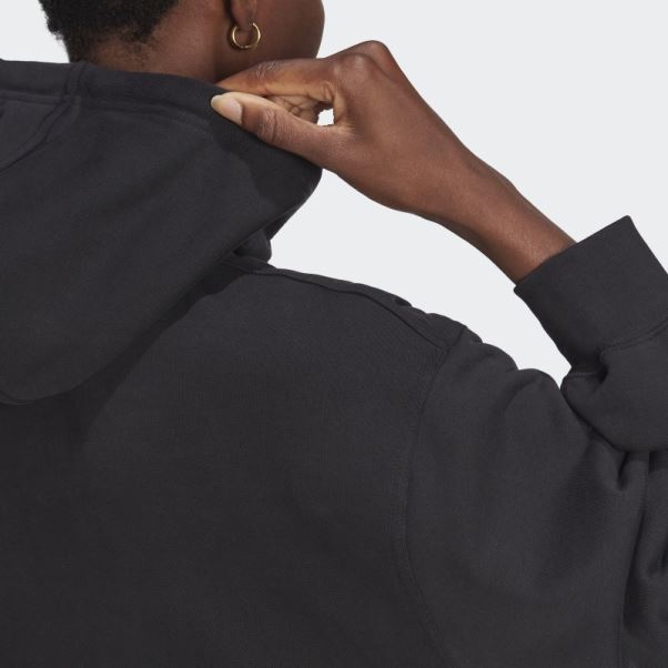 Sweat à Capuche Oversize Adicolor Noir Adidas