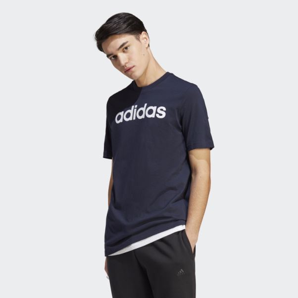 T-shirt Logo Brodé Linéaire En Jersey Simple Ink Essentials Adidas