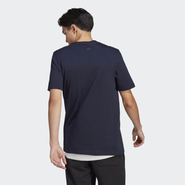 T-shirt Logo Brodé Linéaire En Jersey Simple Ink Essentials Adidas