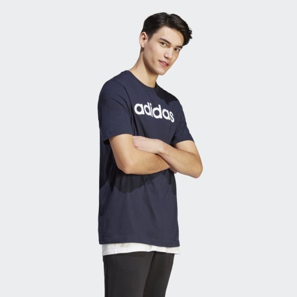 T-shirt Logo Brodé Linéaire En Jersey Simple Ink Essentials Adidas