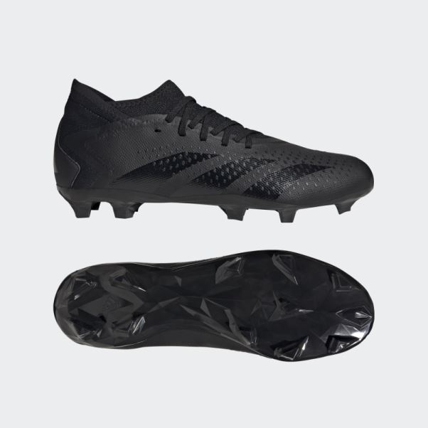 Adidas Predator Precision.3 Chaussures De Sol Ferme Noires