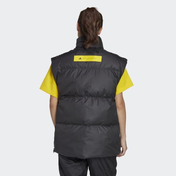 Adidas By Stella Mccartney Doudoune Hiver Sans Manches Noir