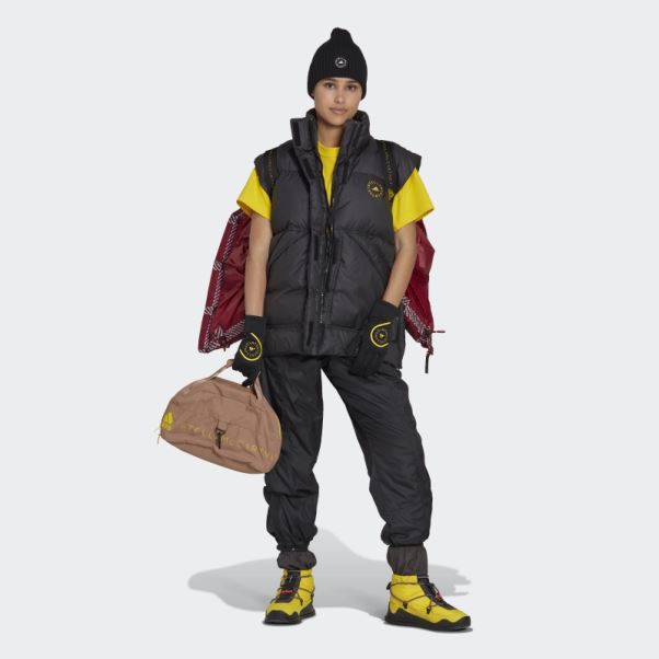 Adidas By Stella Mccartney Doudoune Hiver Sans Manches Noir