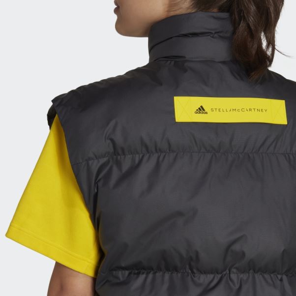 Adidas By Stella Mccartney Doudoune Hiver Sans Manches Noir