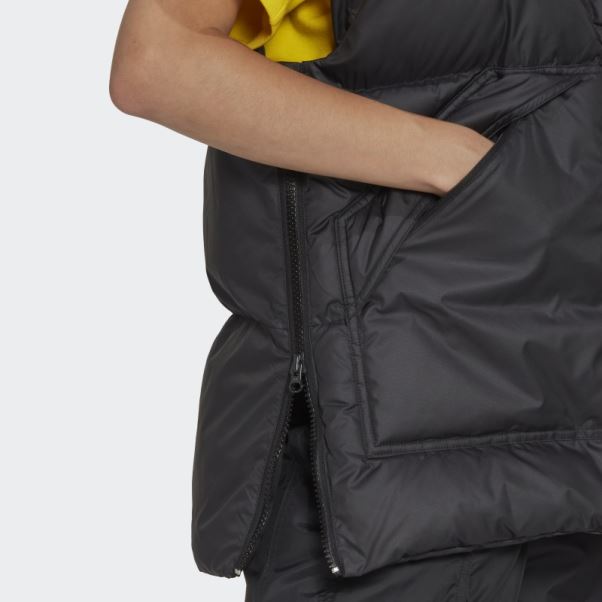 Adidas By Stella Mccartney Doudoune Hiver Sans Manches Noir