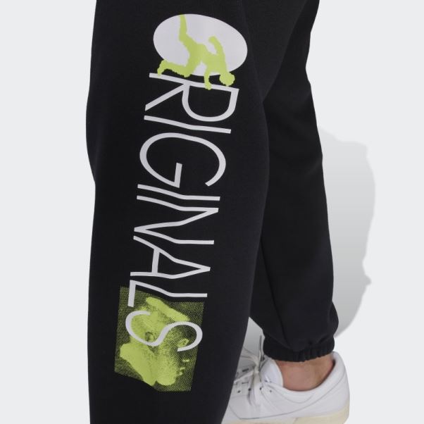 Adidas Originals Sweat Graphique Jogging Mode Noir