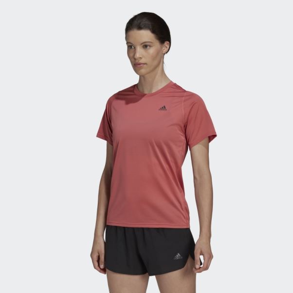 Tee Shirt Adidas Run Icon Rouge