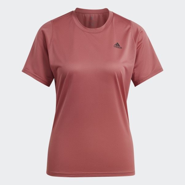 Tee Shirt Adidas Run Icon Rouge