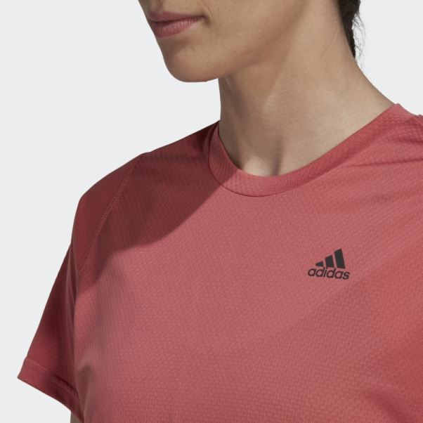 Tee Shirt Adidas Run Icon Rouge