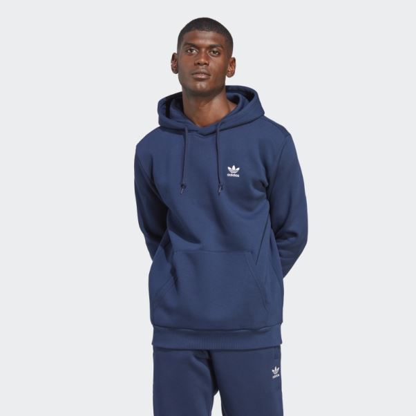 Sweat à Capuche Trèfle Essentials Night Indigo Adidas