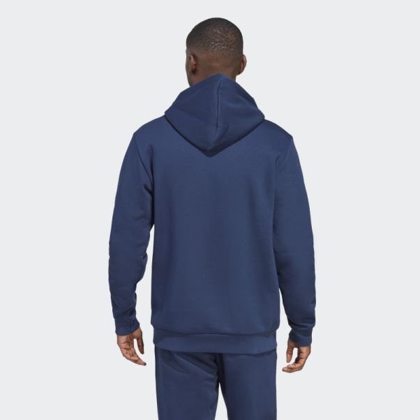 Sweat à Capuche Trèfle Essentials Night Indigo Adidas
