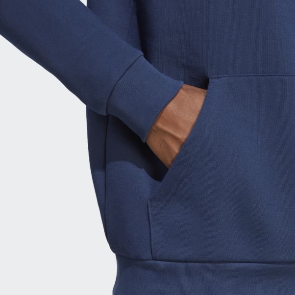 Sweat à Capuche Trèfle Essentials Night Indigo Adidas