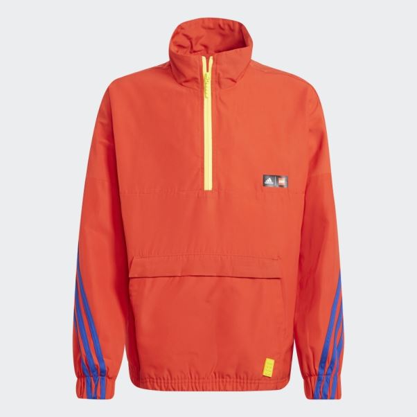 Coupe-vent Adidas X Classic Lego Halfzip Rouge Chaud