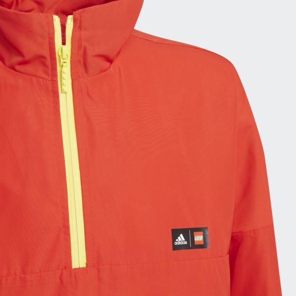 Coupe-vent Adidas X Classic Lego Halfzip Rouge Chaud