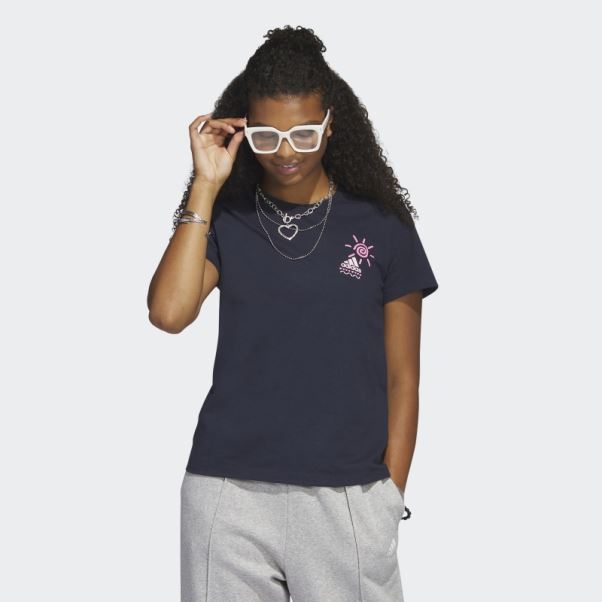 T-shirt Graphique Adidas Tennis Encre
