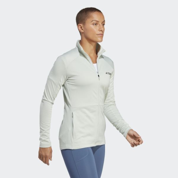 Veste Polaire Verte Terrex Multi Full-zip Adidas
