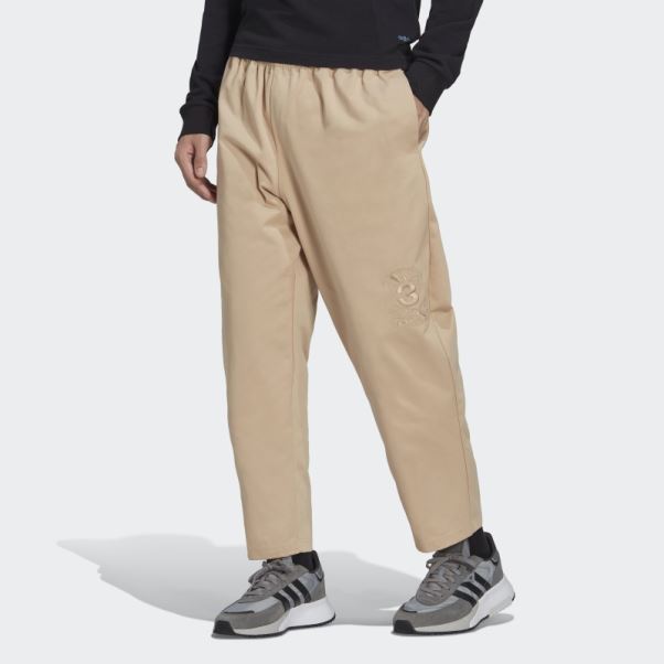 Pantalon Chino Campus Graphique Beige Adidas