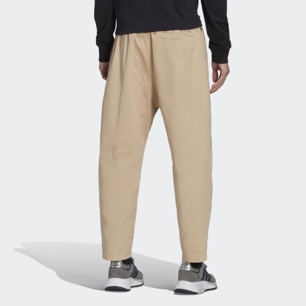 Pantalon Chino Campus Graphique Beige Adidas