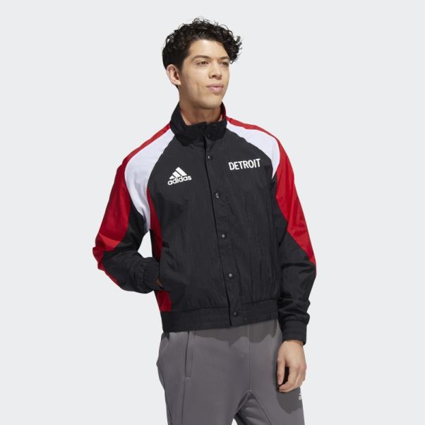 Veste Rétro Adidas Ailes Rouges Inversées Noir