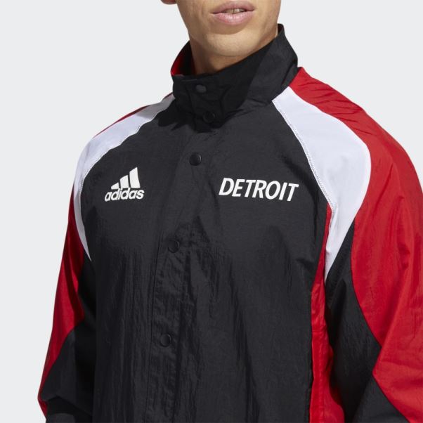 Veste Rétro Adidas Ailes Rouges Inversées Noir