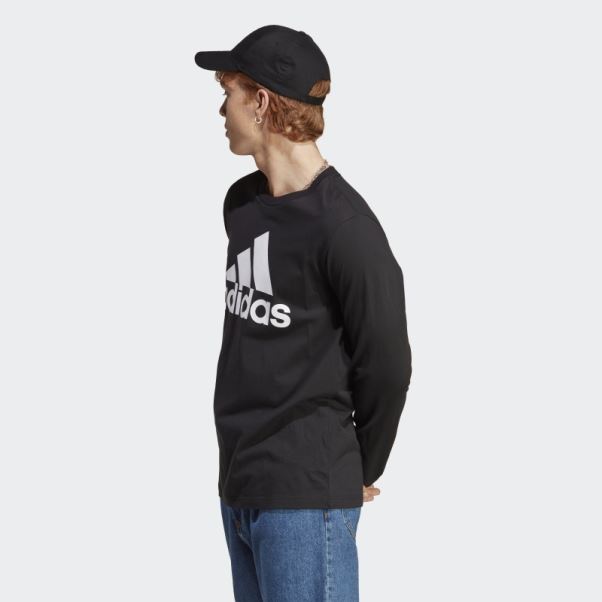 T-shirt Manches Longues Adidas Essentials Noir