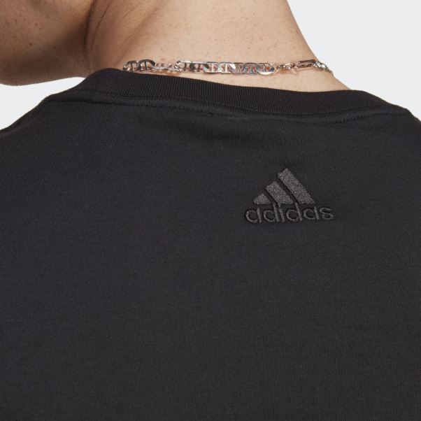 T-shirt Manches Longues Adidas Essentials Noir