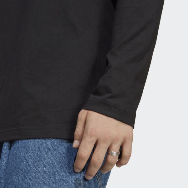 T-shirt Manches Longues Adidas Essentials Noir