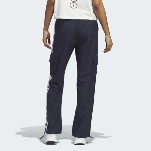 Adidas Pantalon Cargo à 3 Bandes Avec Patchs De Fleurs En Chenille Encre