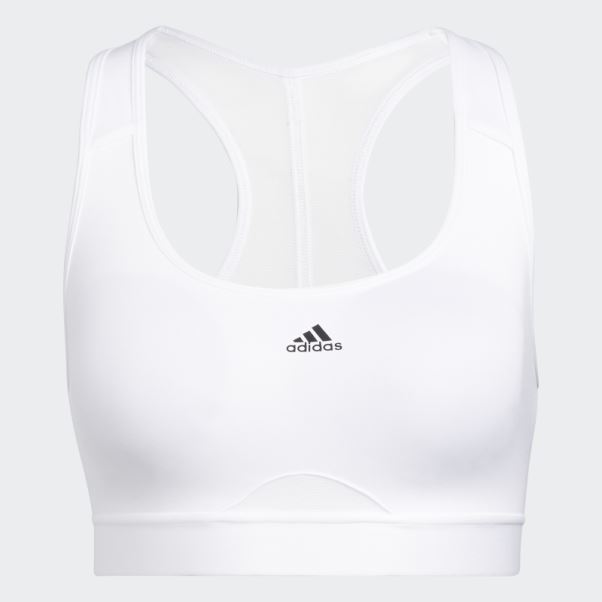 Soutien-gorge à Maintien Moyen Powerreact Training Adidas Blanc