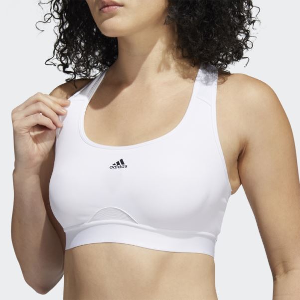 Soutien-gorge à Maintien Moyen Powerreact Training Adidas Blanc