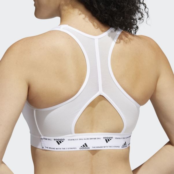Soutien-gorge à Maintien Moyen Powerreact Training Adidas Blanc