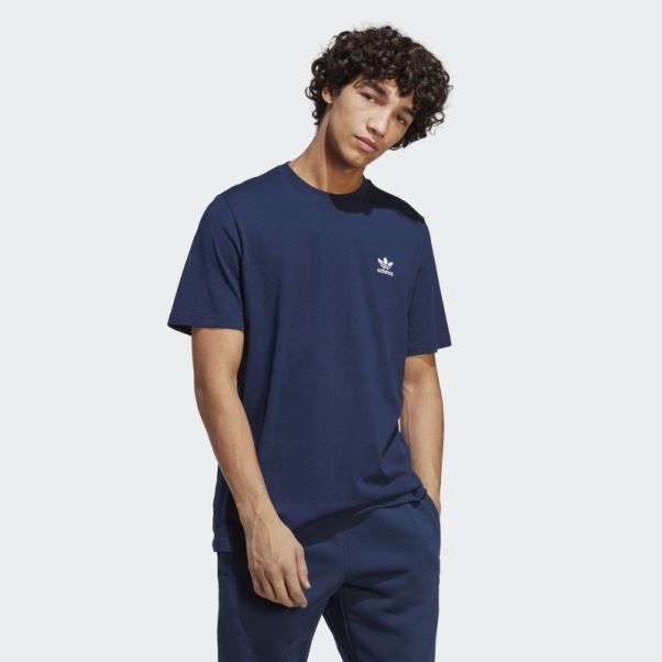 T-shirt Essentiel Trèfle Indigo Nuit Adidas
