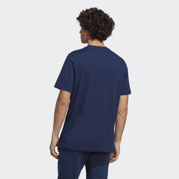 T-shirt Essentiel Trèfle Indigo Nuit Adidas