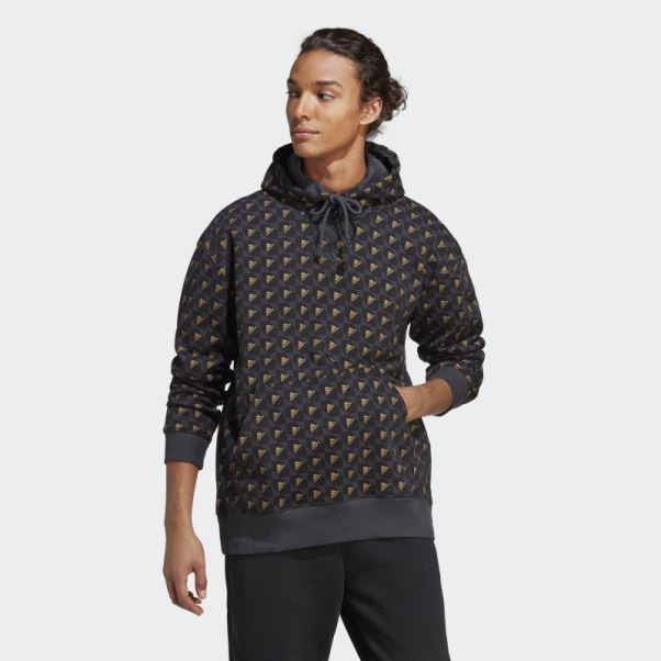 Adidas All Szn X Logomania Hoodie Carbone