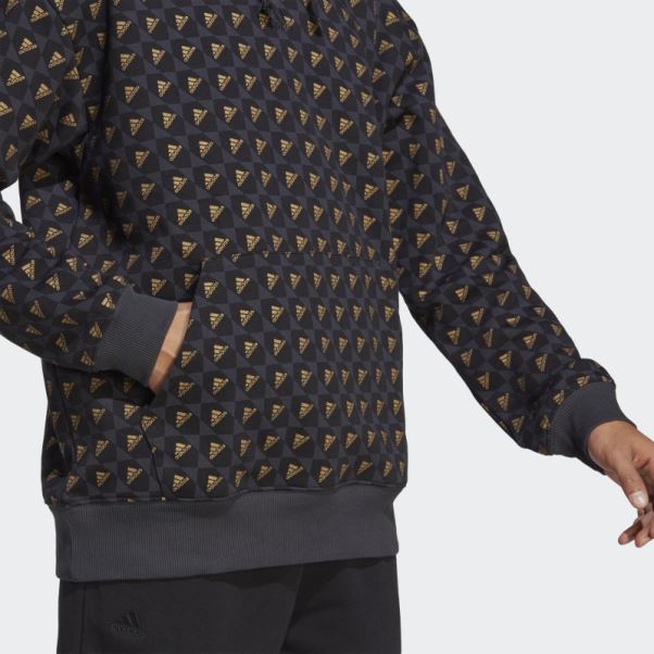 Adidas All Szn X Logomania Hoodie Carbone