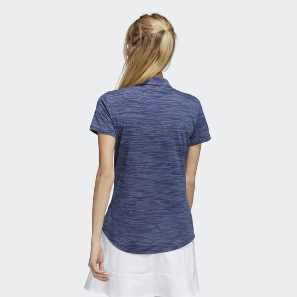 Polo à Manches Courtes Adidas Teint Dans L'espace Bleu Marine